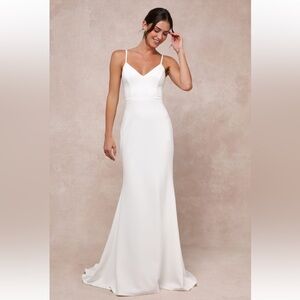 Feeling of Forever White Sleeveless Mermaid Maxi Dress